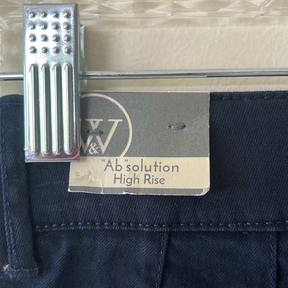 Wit and Wisdom navy blue pants, size 0, NWT - Picture 5 of 7